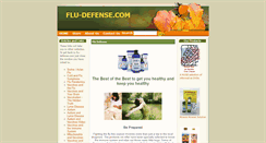 Desktop Screenshot of flu-defense.com