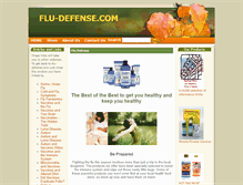 Tablet Screenshot of flu-defense.com